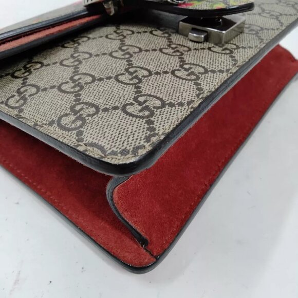 GUCCI - Dionysus Bag Flora Print GG Coated Canvas Mini R748 - Picture 5 of 8